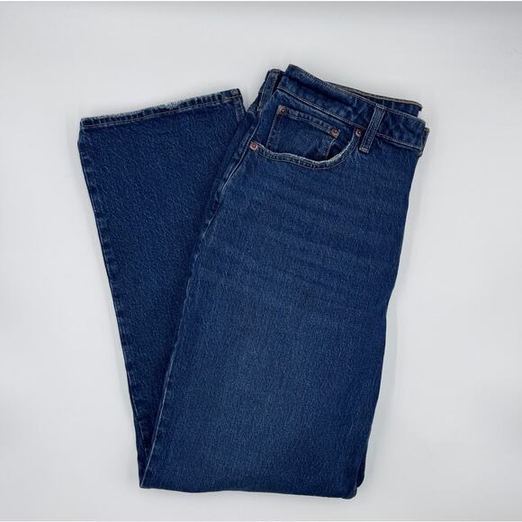 Abercrombie & Fitch High Rise Vintage Straight Jean Size 12 Curve Love - Picture 3 of 5